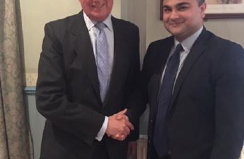 David Tredinnick with Peter Bedford, Chairman of Bosworth Conservatives