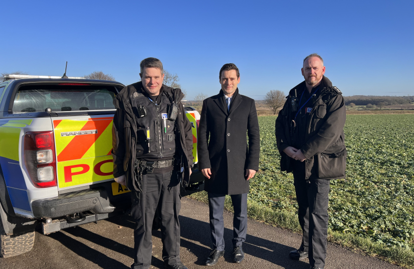 Luke with rural police