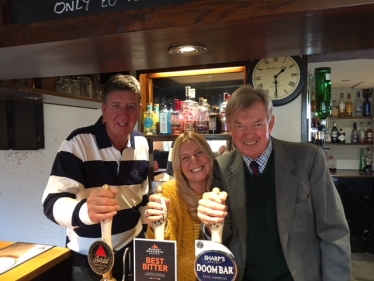 David Tredinnick at the Gate Hangs Well Pub in Carlton